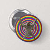 Regenboogsleuf Ronde Button 5,7 Cm (Voorkant /achterkant)