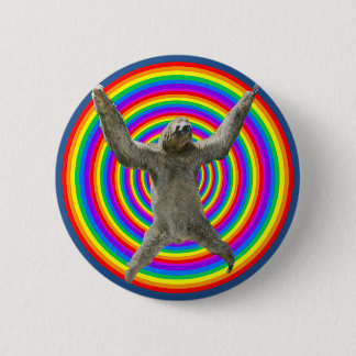 Regenboogsleuf Ronde Button 5,7 Cm