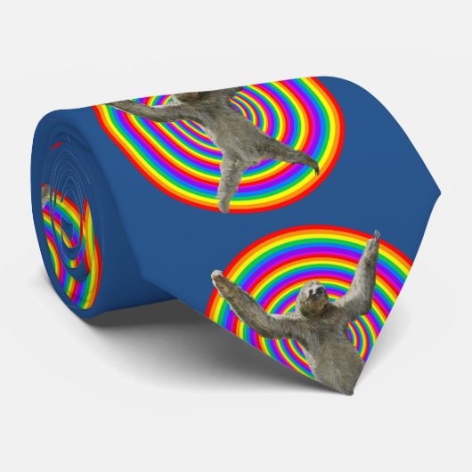 Regenboogsleuf Stropdas (Opgerold)