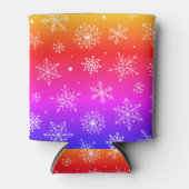 Regenboogsneeuwvlokken Blikjeskoeler (Voorkant)