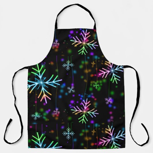 Regenboogsneeuwvlokken Schort (Voorkant)