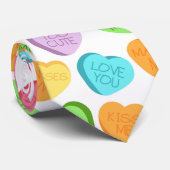 RegenboogSnoep Harten Stropdas (Opgerold)