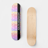  regenboogsnowflake personaliseert persoonlijk skateboard (Voorkant)