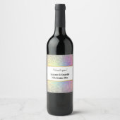 regenboogsparkle CUSTOM Wijn Etiket (Voorkant)