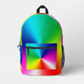 Regenboogspectrum Bedrukte Rugzak (Voorkant)