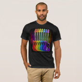 Regenboogspectrum Elektrische gitaar T-Shirt (Voorkant volledig)