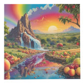 Regenboogspectrum fruitlandschap kubus (Rechts)