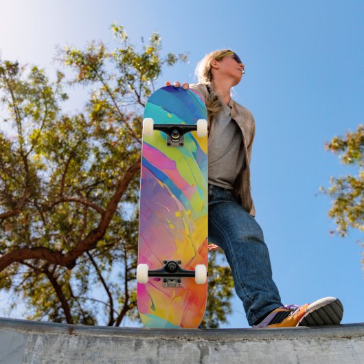 regenboogspectrum persoonlijk skateboard (Buiten 1)
