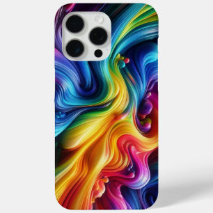 Regenboogspectrum, regenboog camouflage, meerkleur iPhone 15 pro max hoesje