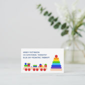 Regenboogspeelgoed voor beroepsethompsen visitekaartje (Staand voorkant)