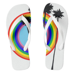 Regenboogspiegels Teenslippers