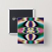 Regenboogspiegels Vierkante Button 5,1 Cm (Voorkant /achterkant)