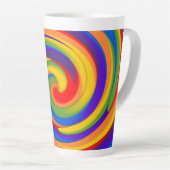 regenboogspin latte mok (Rechterhoek)