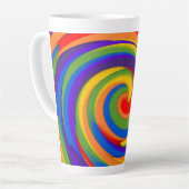 regenboogspin latte mok (Linkerhoek)