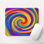 regenboogspin muismat (Met muis)