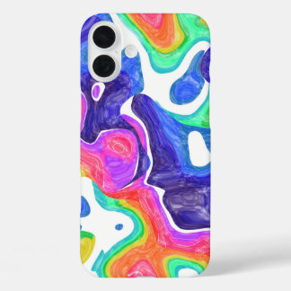 Regenboogspiraal iPhone 16 Plus Hoesje