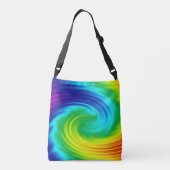 Regenboogspiraal Crossbody Tas (Achterkant)
