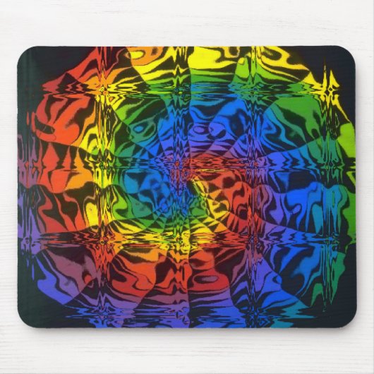 regenboogspiraal muismat (Voorkant)