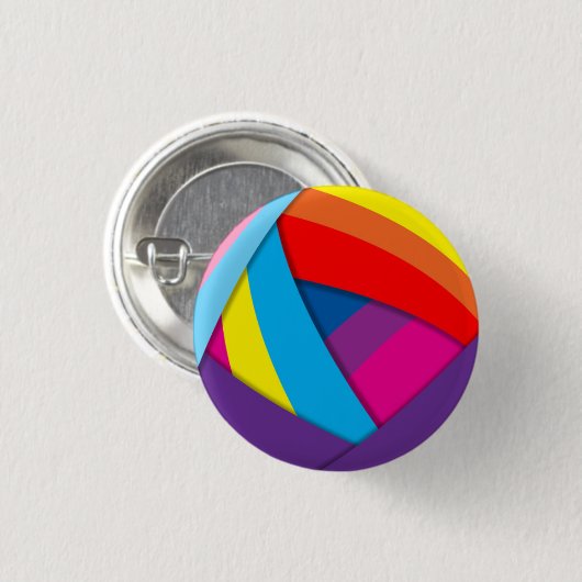 Regenboogspiraal Ronde Button 3,2 Cm (Voorkant /achterkant)