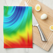 Regenboogspiraal Theedoek (Quarter Fold)