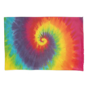 Regenboogspiraal Tie Dye Groovy Kleurrijk Kussensloop