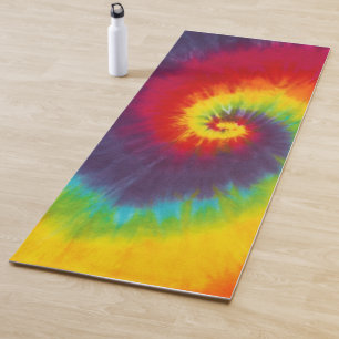 Regenboogspiraal Tie Dye Groovy Kleurrijk Yogamat