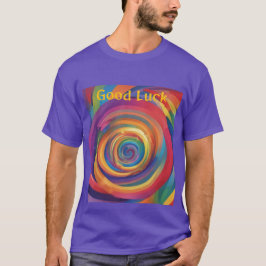 Regenboogspiraal van geluk t-shirt