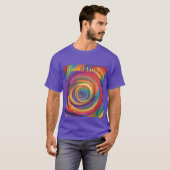 Regenboogspiraal van geluk t-shirt (Voorkant volledig)