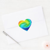 regenboogspiraalvormige rechthoekige sticker (Envelop)