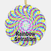 regenboogspiritisme keramisch ornament (Voorkant)