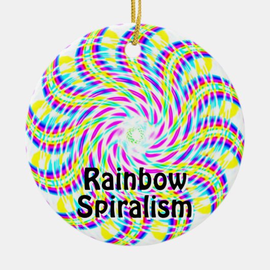 regenboogspiritisme keramisch ornament (Voorkant)