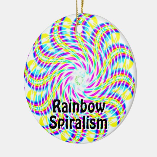 regenboogspiritisme keramisch ornament (Links)