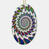 "Regenboogspiritisme" Keramisch Ornament (Links)