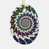 "Regenboogspiritisme" Keramisch Ornament (Achterkant)