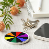 Regenboogspoelen Sleutelhanger (Zijkant)