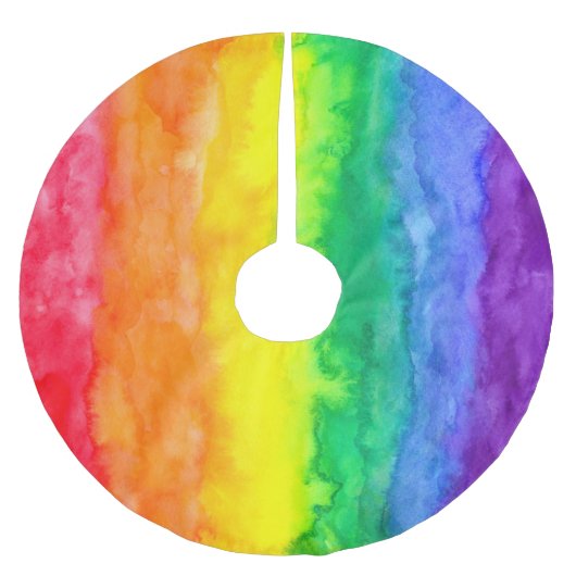 Regenboogspoelrok Kerstboom Rok (Voorkant)