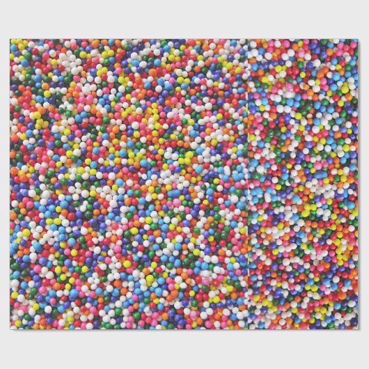 Regenboogsprinken Cadeaupapier (Vlak)