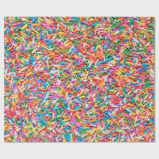 Regenboogsprinken Cadeaupapier (Vlak)