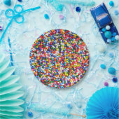 Regenboogsprinken Papieren Bordje (Feest)