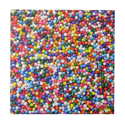 Regenboogsprinken Tegeltje (Voorkant)