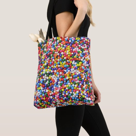 Regenboogsprinken Tote Bag (Dichtbij)