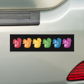 Regenboogspuiten Bumpersticker (Op auto)