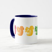 Regenboogspuiten Mok (Voorkant links)