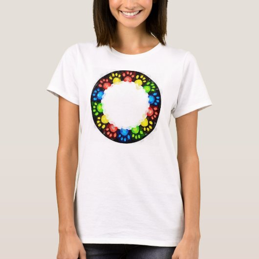 Regenboogstaafjes T-shirt (Voorkant)
