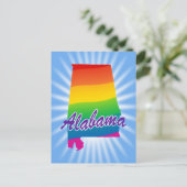 Regenboogstaat Alabama Briefkaart (Staand voorkant)