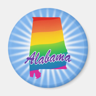 Regenboogstaat Alabama Magneet