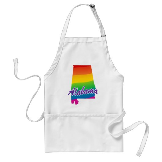 Regenboogstaat Alabama Standaard Schort (Voorkant)