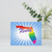 Regenboogstaat Florida Briefkaart (Staand voorkant)