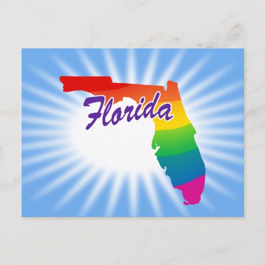 Regenboogstaat Florida Briefkaart (Voorkant)