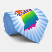 Regenboogstaat Indiana Stropdas (Opgerold)